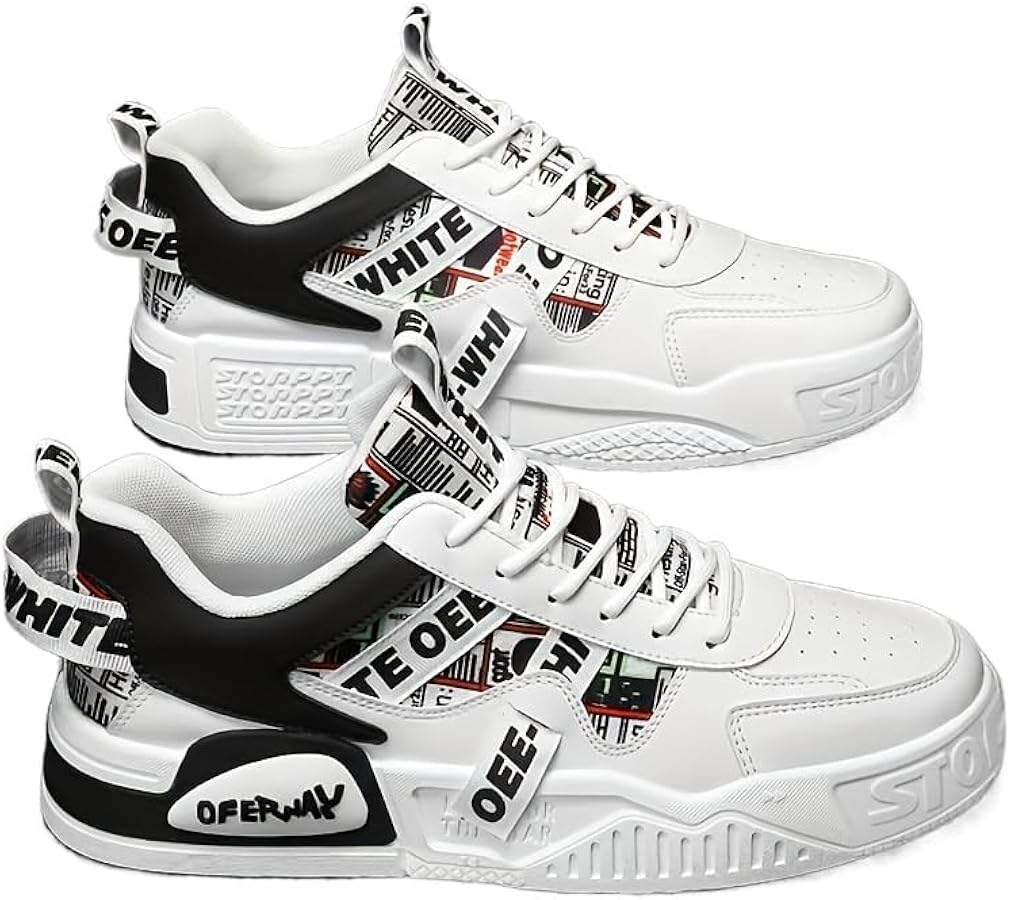 Fashion Letter Pattern Skateboard Shoes Fashionwheel