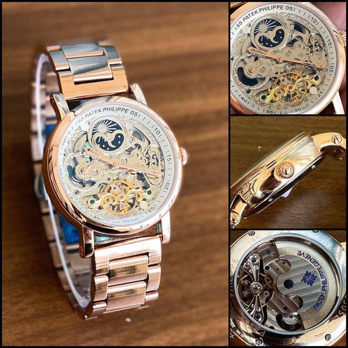 Patek Philippe Skeleton Transparent RoseGold Fashionwheel