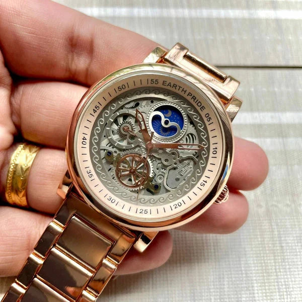 Patek Philippe Skeleton Transparent RoseGold Fashionwheel