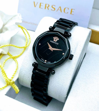 Versace Crystal Stainless Steel Classic Women Watch Fashionwheel