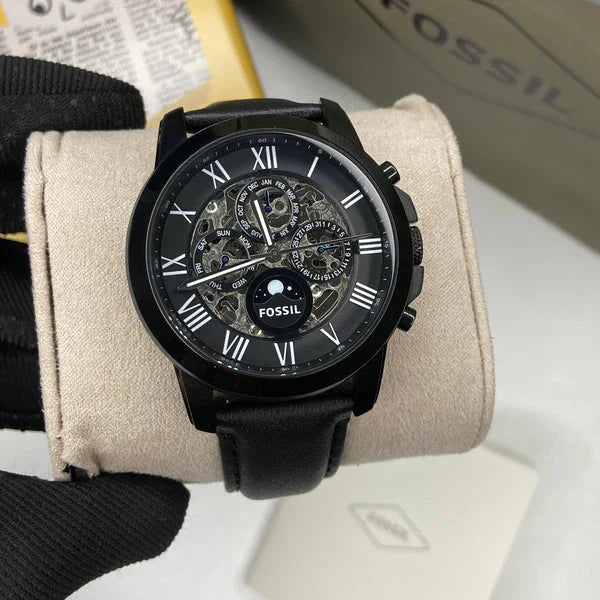 Fossil Grant Automatic Leather  Watch Fashionwheel