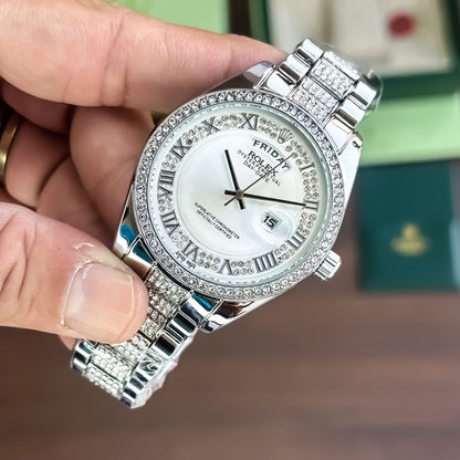 Rolex Zoom Silver Unisex Watch Fashionwheel