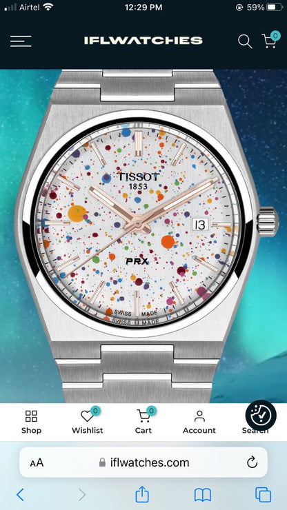 Tissot PRX Colourful Fashionwheel