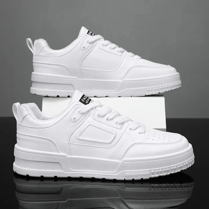 Fashion Solid White Sneakers Fashionwheel