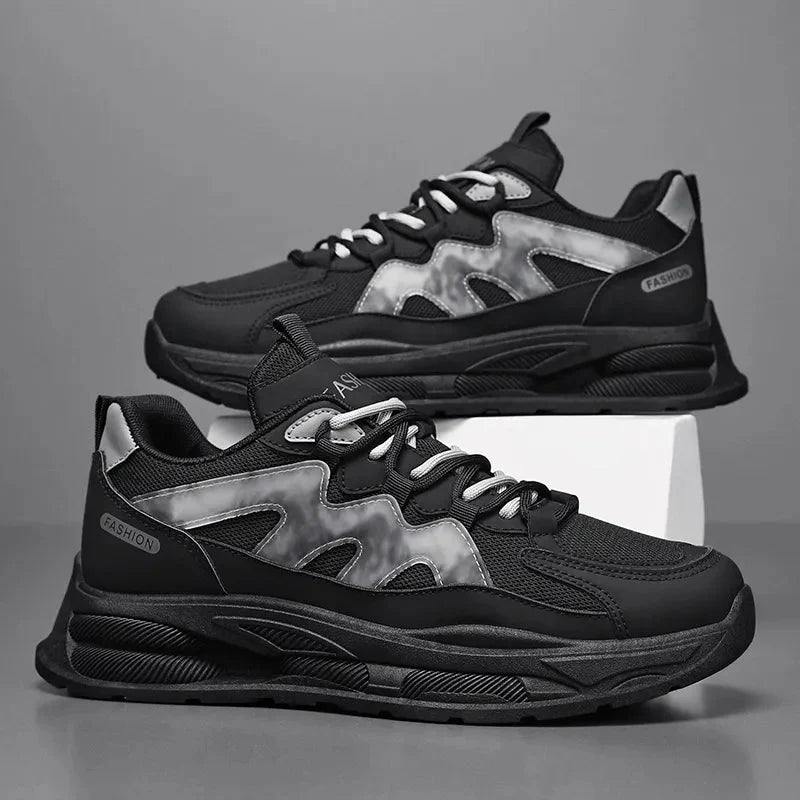 Fashion Warrior Chunky Black Sneakers Fashionwheel