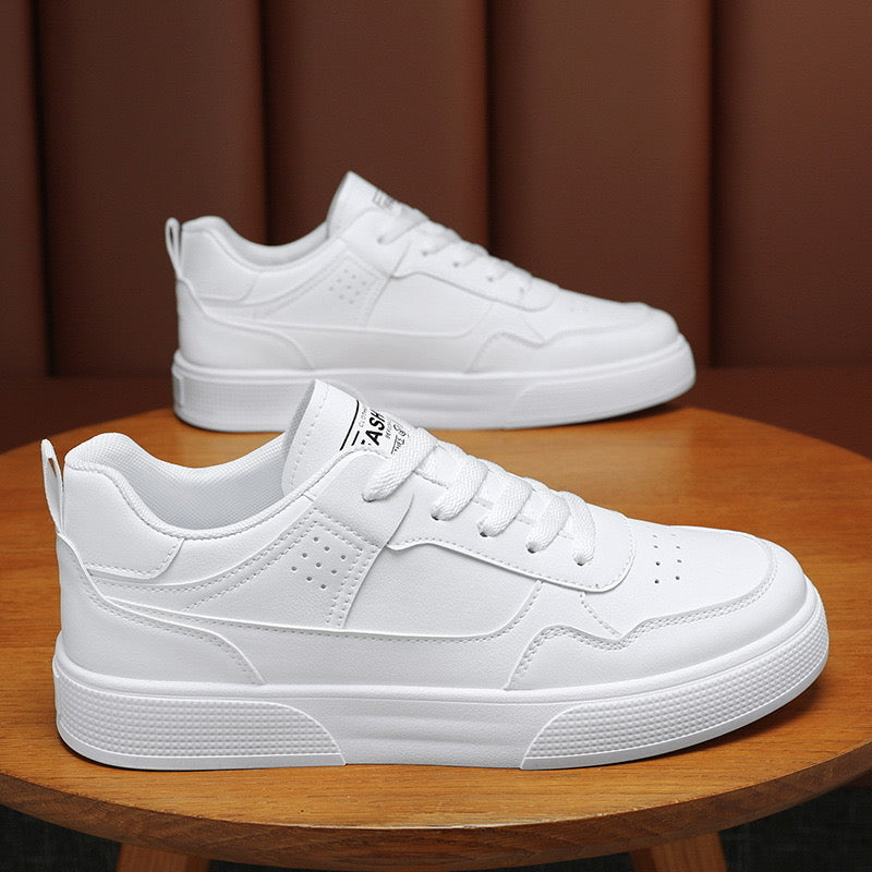 Fashion Solid White Sneakers Fashionwheel
