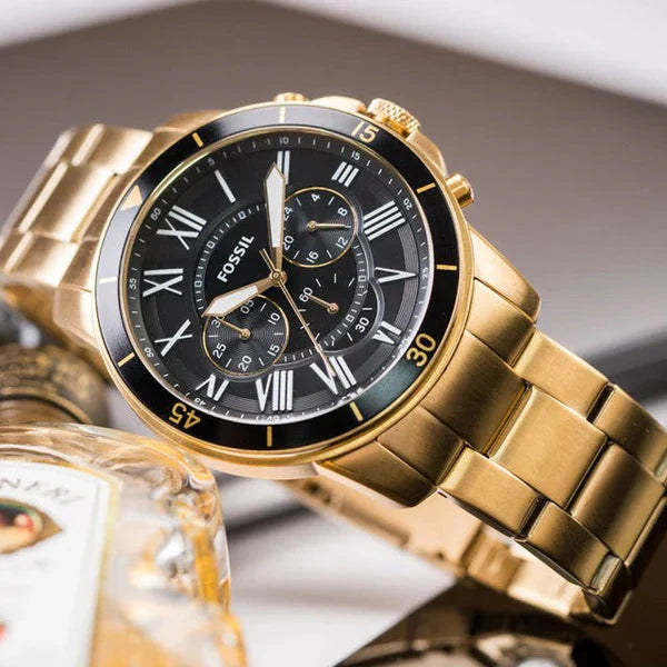 Fossil Quartz Golden Watch Fashionwheel