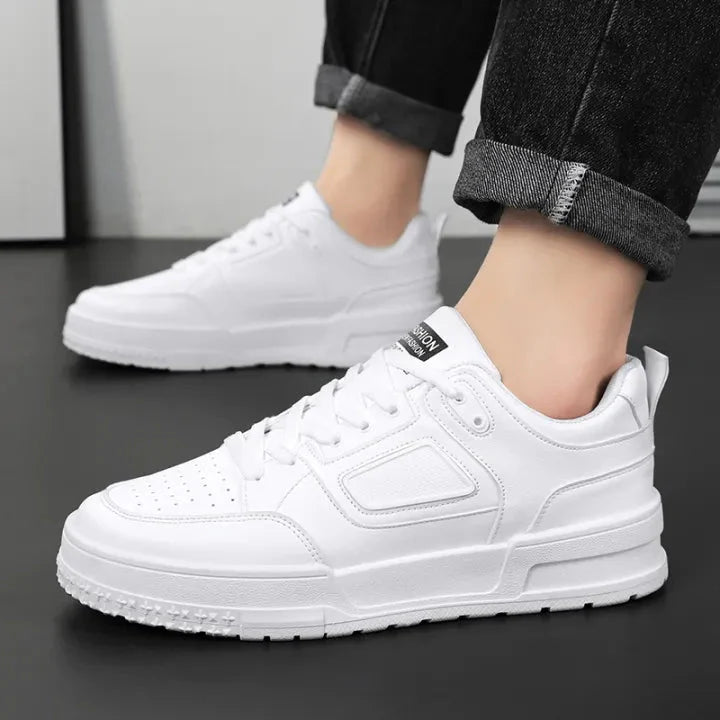 Fashion Solid White Sneakers Fashionwheel