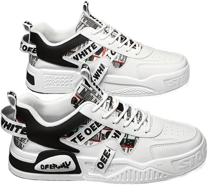 Fashion Letter Pattern Skateboard Shoes Fashionwheel