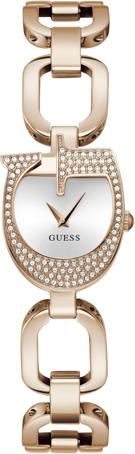 Guess Oval Shape Diamond Studded Women Watch Fashionwheel