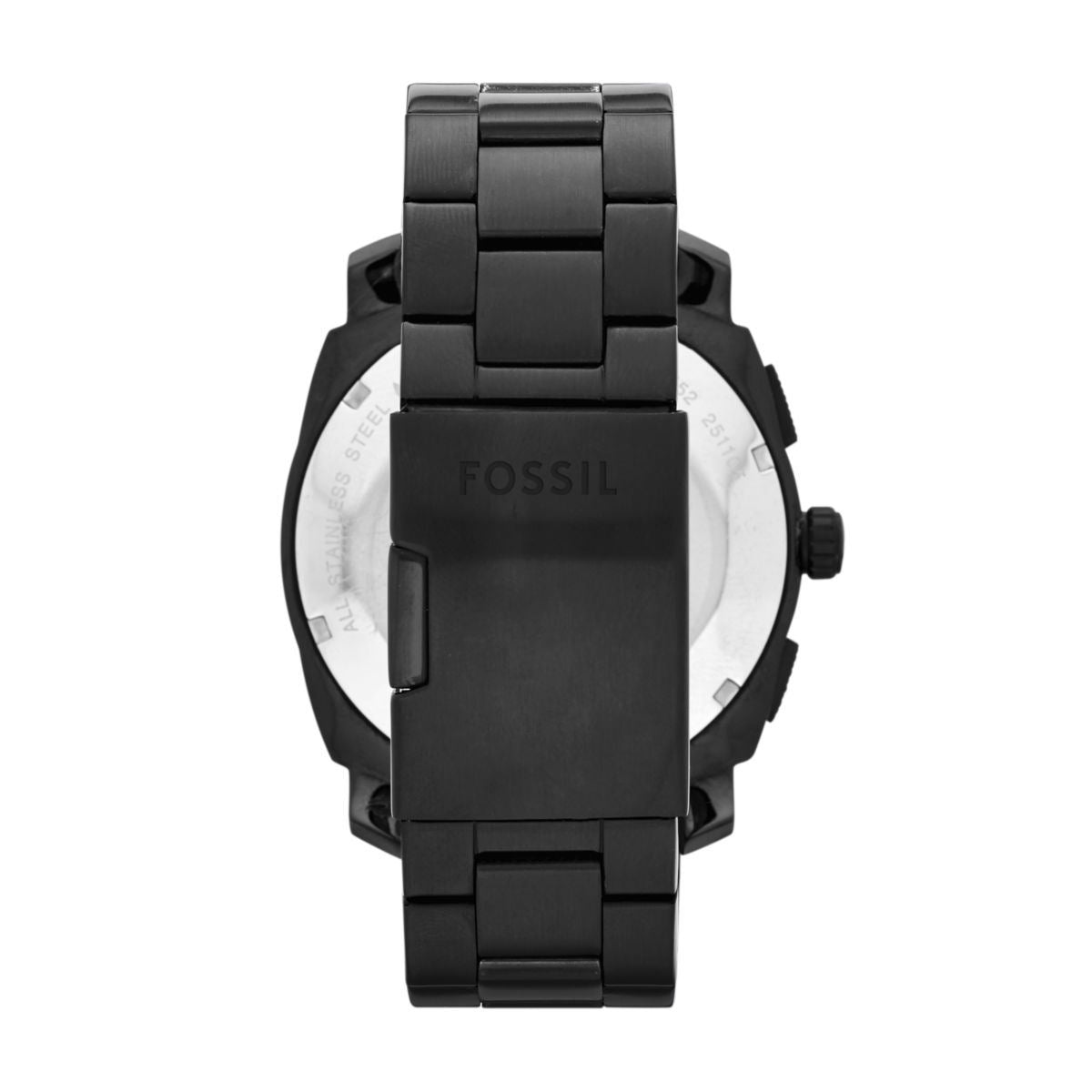 Fossil Chronograph Black stainless steel watch Fashionwheel