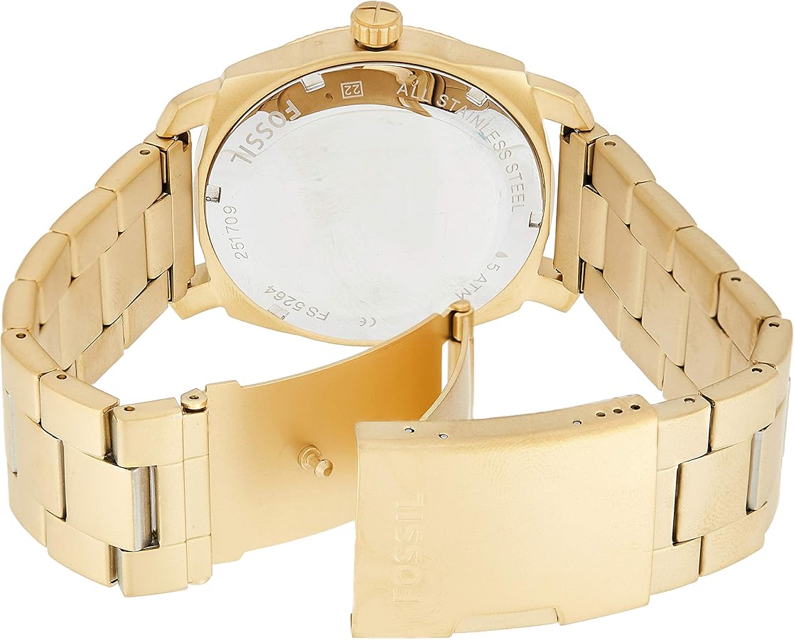 Fossil Quartz Golden Watch Fashionwheel