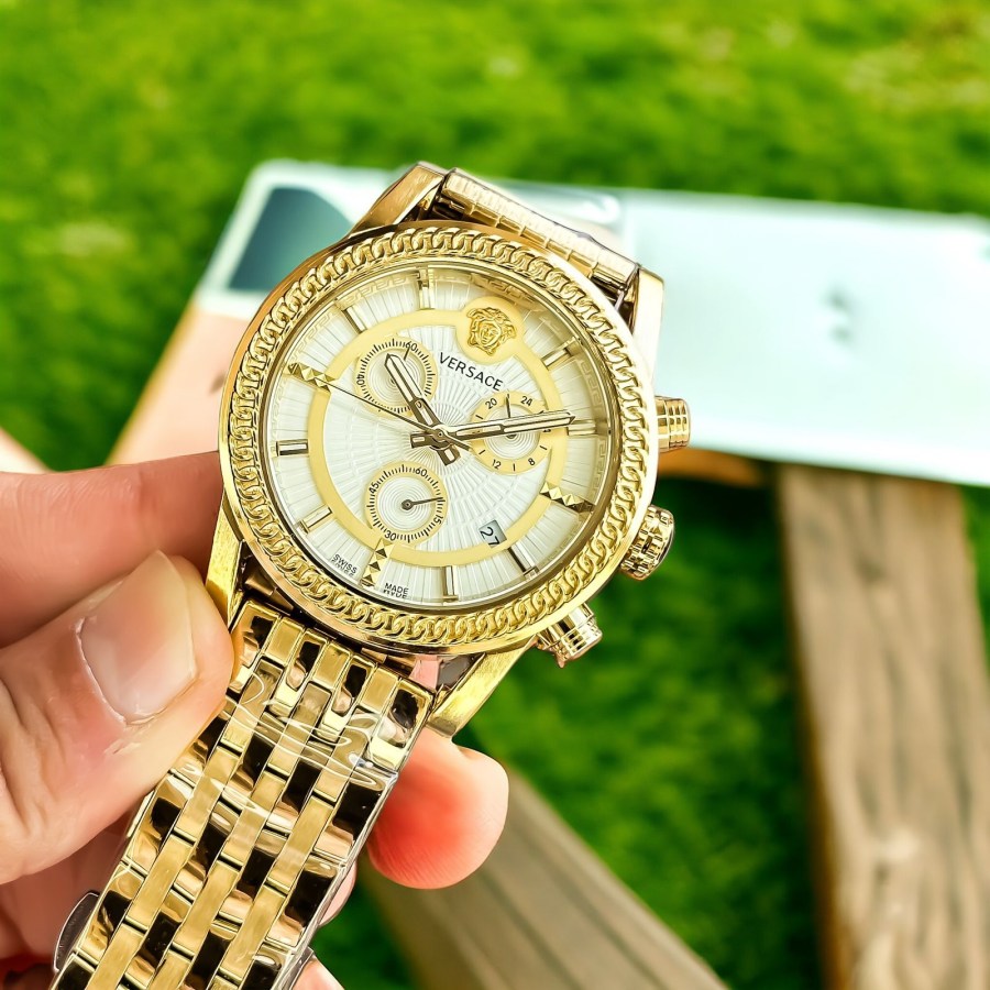 Versace bi-compax chronograph Gold Fashionwheel