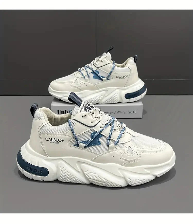 Fashion Low Cut Unisex White Strip Sneakers Fashionwheel