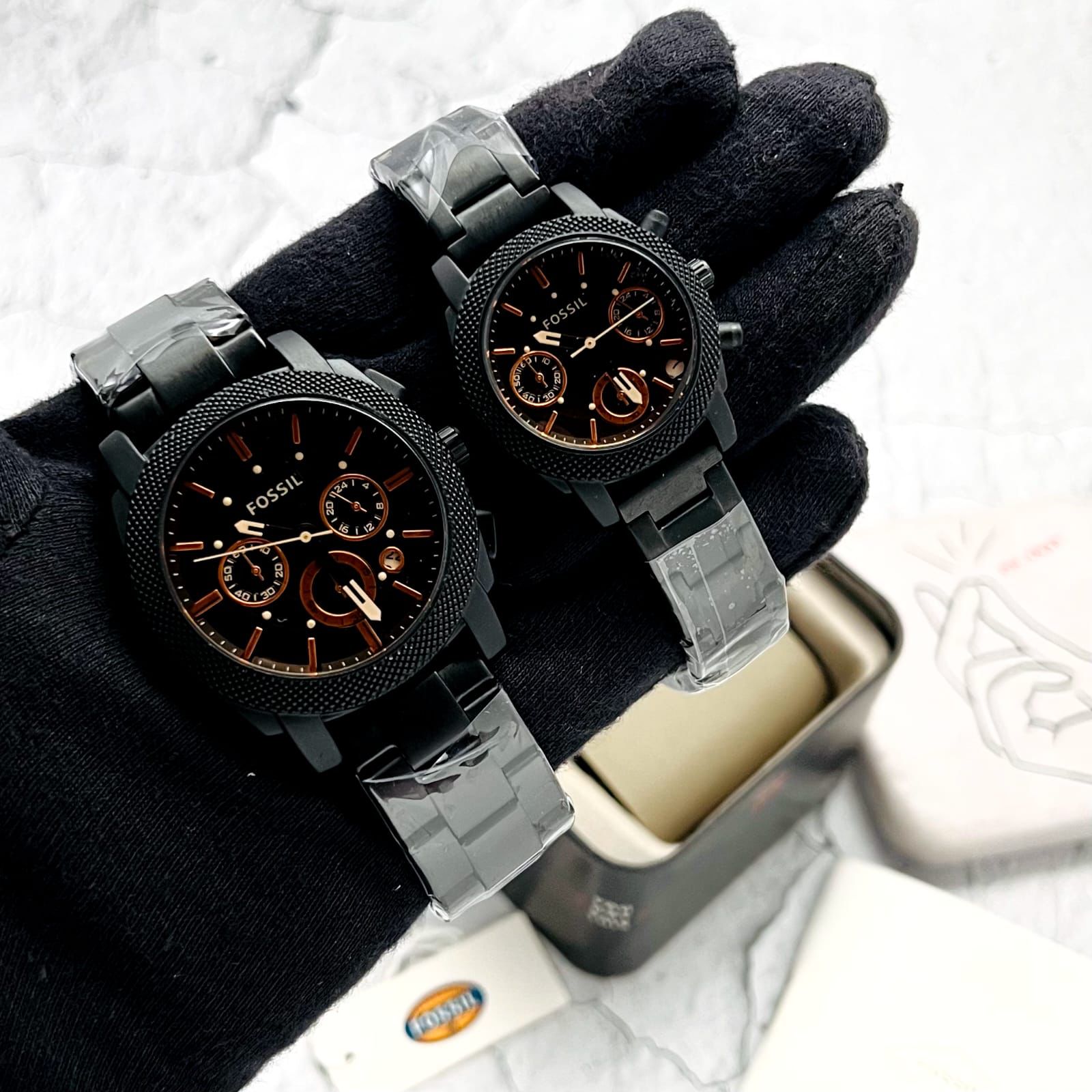 Fossil Couple Chronograph Watch Fashionwheel