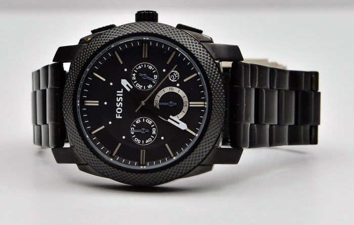 Fossil Chronograph Black stainless steel watch Fashionwheel