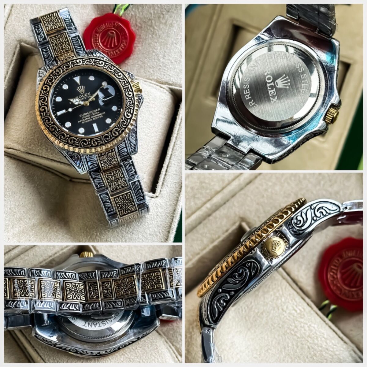 Hand Engraved Rolex - 3 colour's Fashionwheel