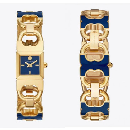 TORY BURCH DOUBLE T-LINK GOLD-TONE WOMEN WATCH Fashionwheel