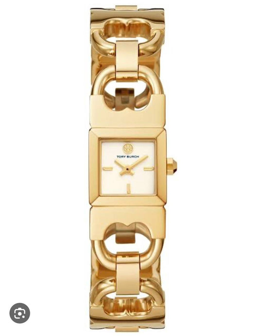 TORY BURCH DOUBLE T-LINK GOLD-TONE WOMEN WATCH Fashionwheel