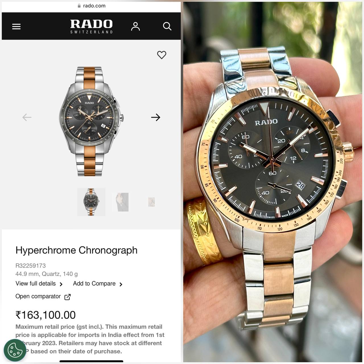 Rado HyperChrome Chronograph Fashionwheel
