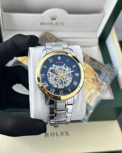 Rolex automatic black & white premium watch ⌚ Fashionwheel