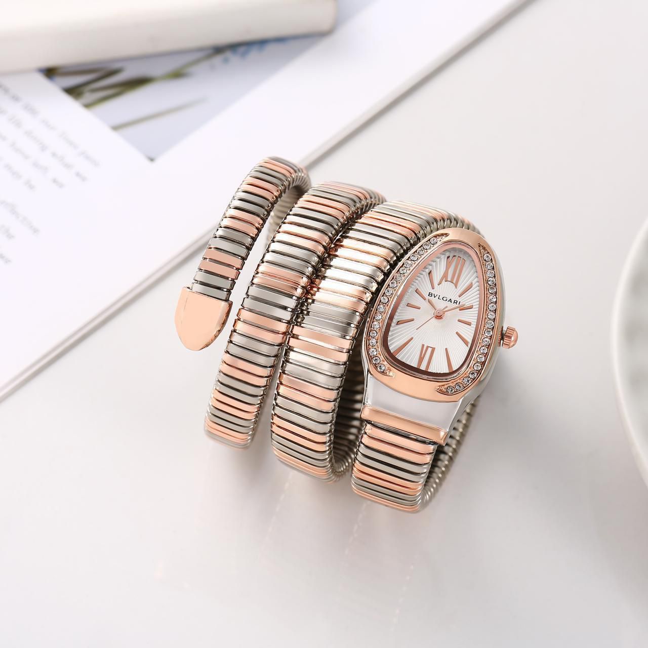 BVLGARI Dual Toned Women Watch Fashionwheel