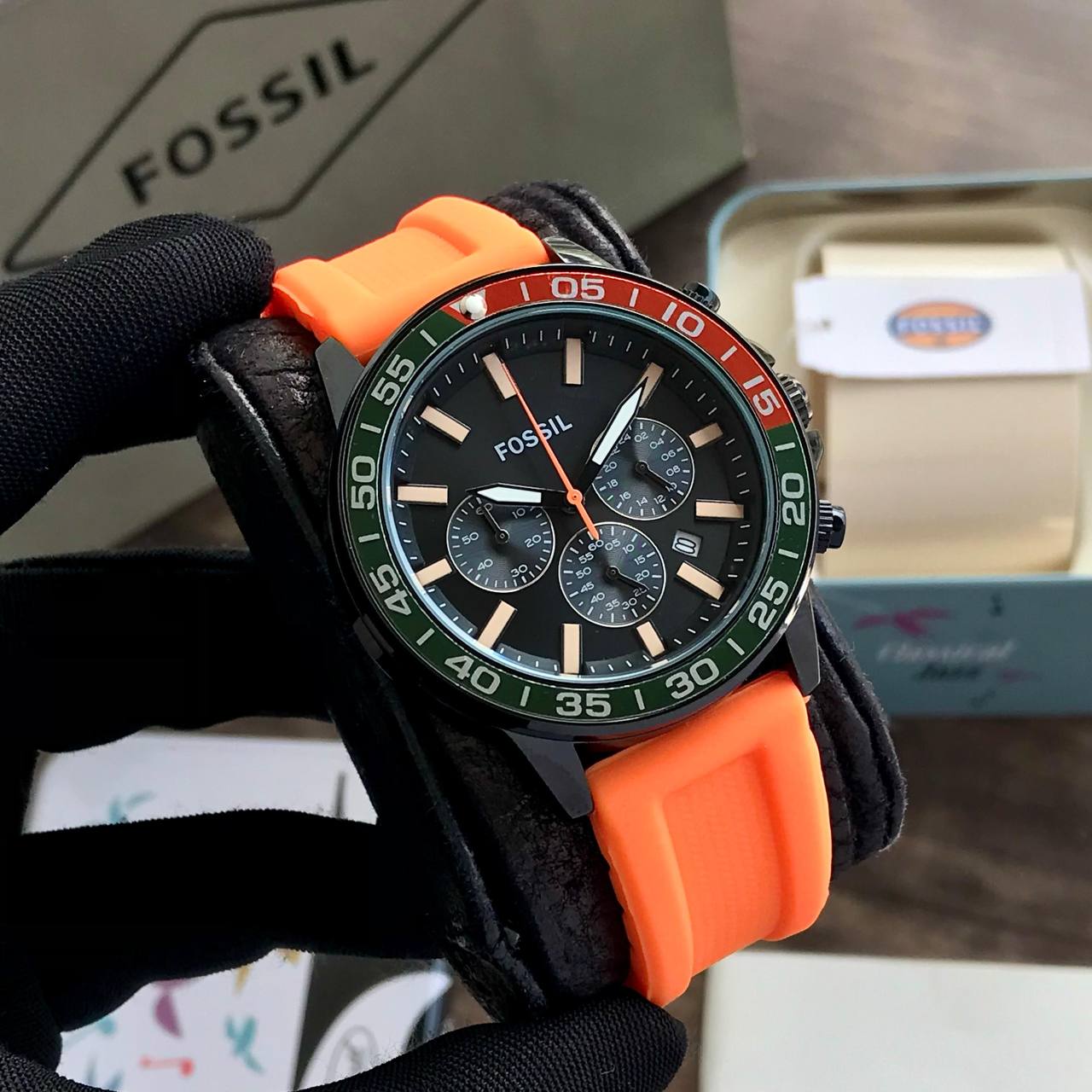 Fossil Dive Timepiece Orange Fashionwheel