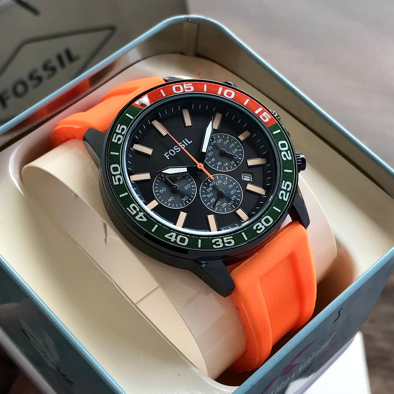 Fossil Dive Timepiece Orange Fashionwheel