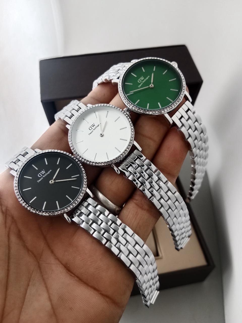 Daniel Wellington 5-Link Silver Strap Women Watch Fashionwheel