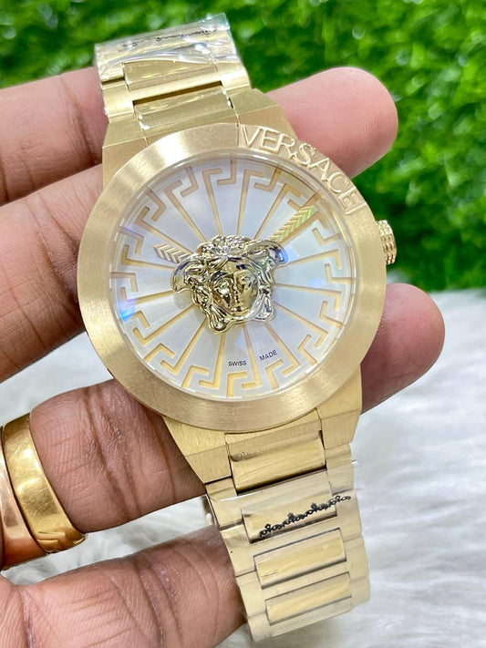 VERSACE NXT Gold Tone Watch Fashionwheel