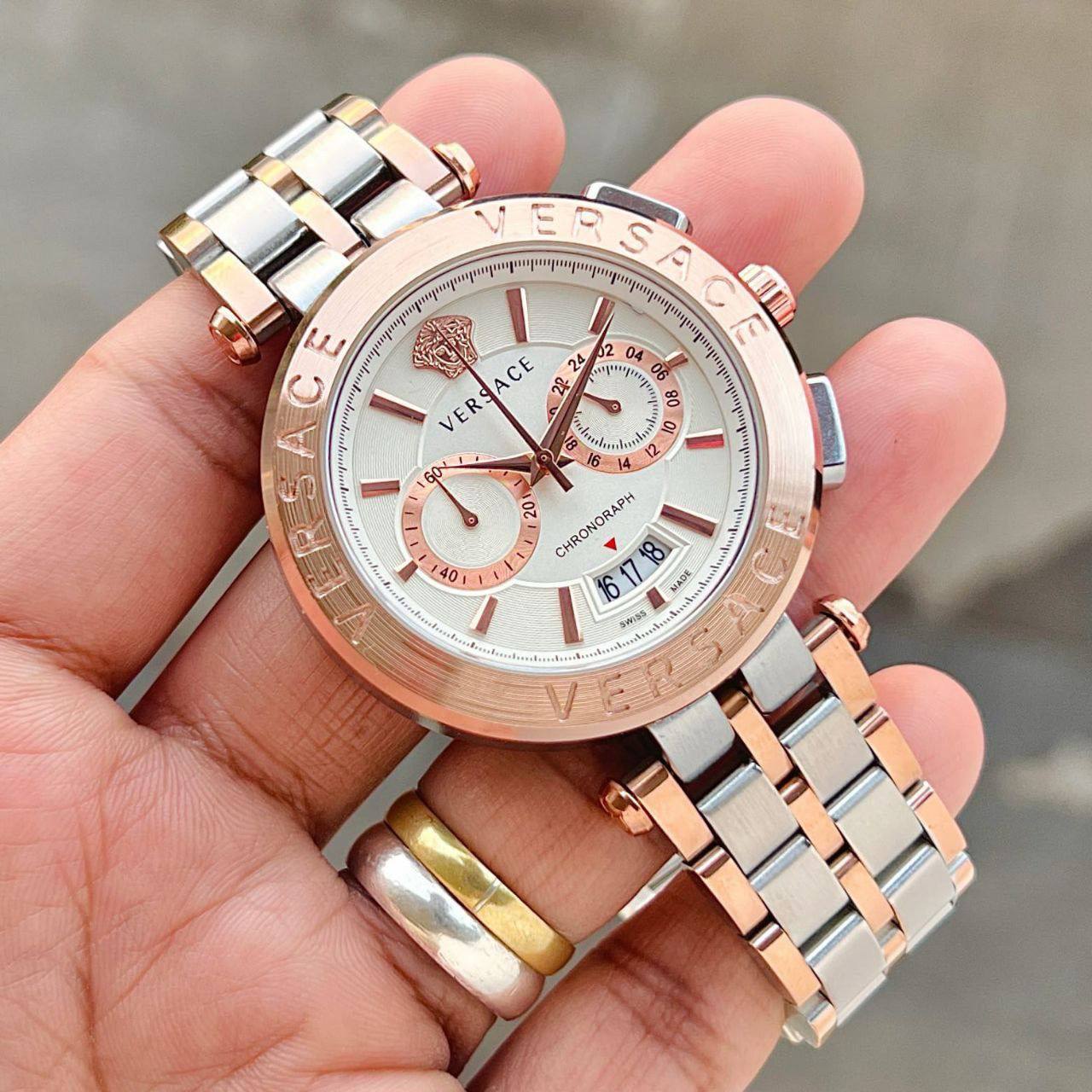 Versace Aion Chronograph Rosegold Fashionwheel
