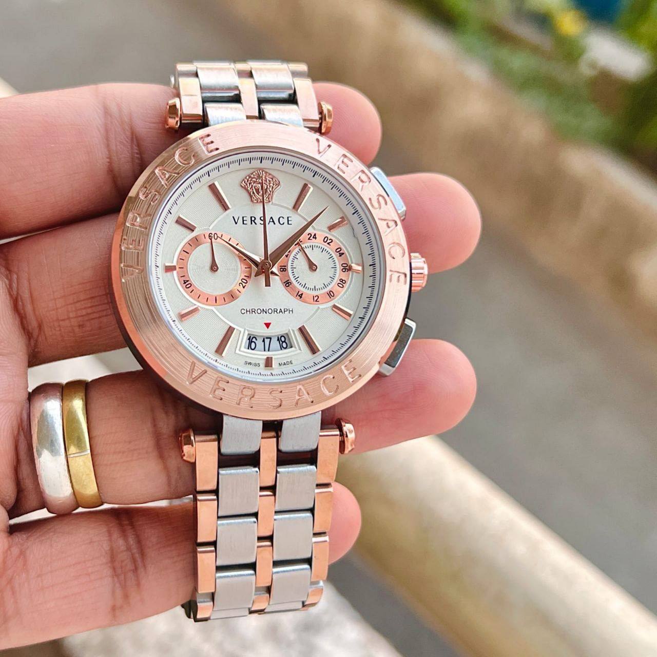 Versace Aion Chronograph Rosegold Fashionwheel