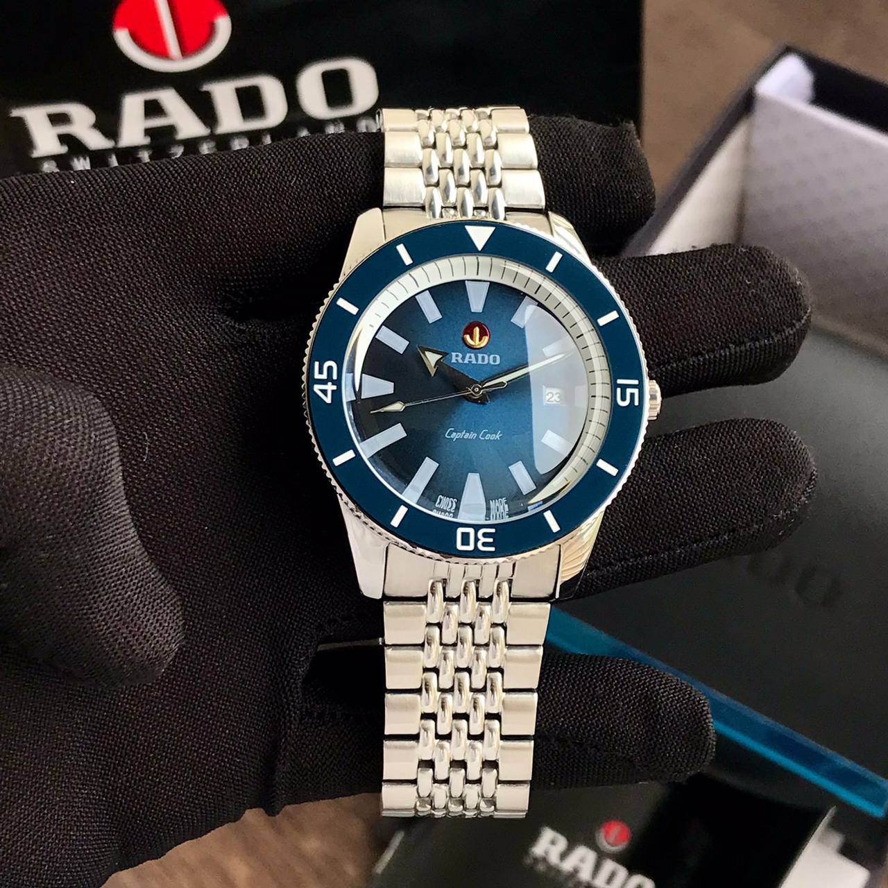 Rado Captain Cook Silver tone Fashionwheel