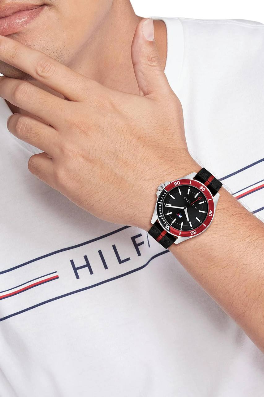 TOMMY HILFIGER Nylon Strap Watch Fashionwheel