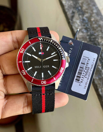 TOMMY HILFIGER Nylon Strap Watch Fashionwheel