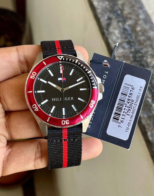 TOMMY HILFIGER Nylon Strap Watch Fashionwheel