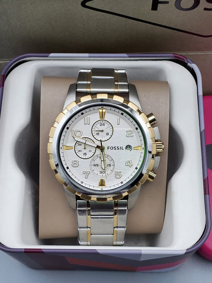 Fossil Analog white Dial men's watch Fashionwheel