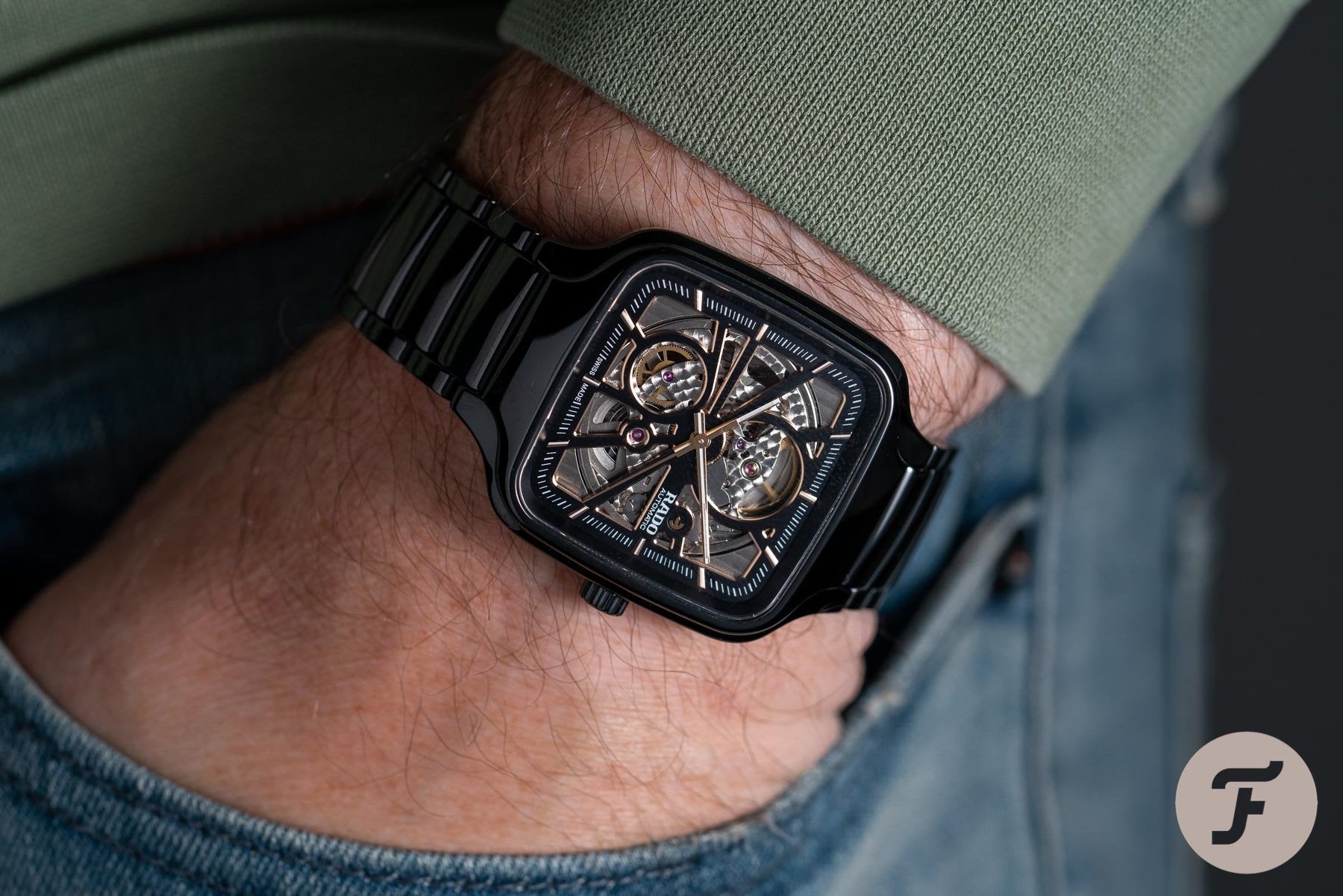 Rado Square Automatic Classic Ceramic Fashionwheel