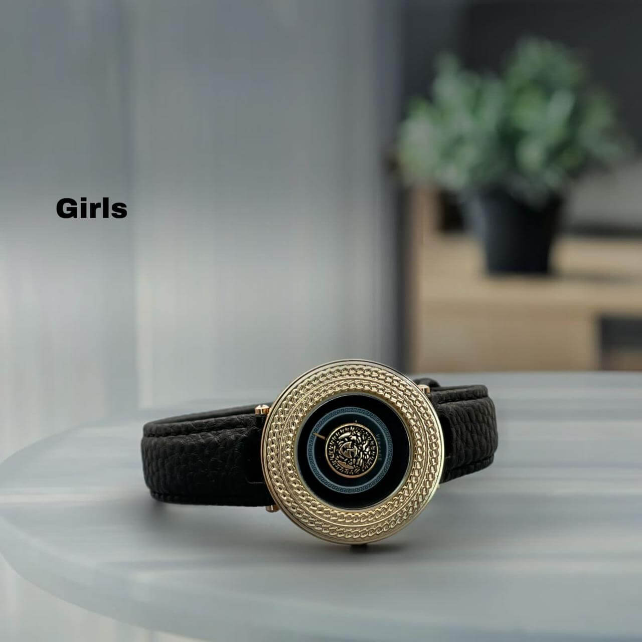 Versace Black V-Metal Icon Watch Fashionwheel