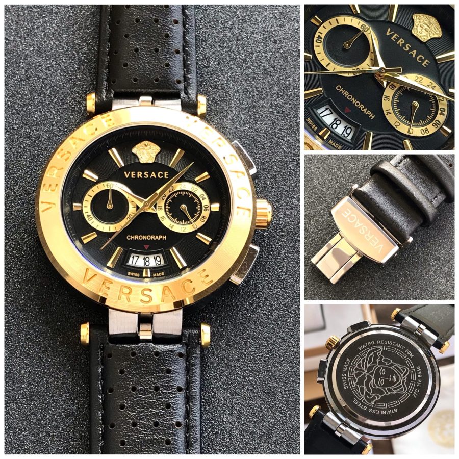 Versace Chronograph Gold & Black Fashionwheel