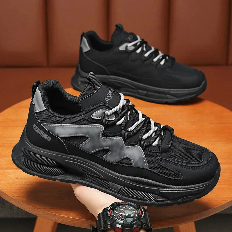 Fashion Warrior Chunky Black Sneakers Fashionwheel