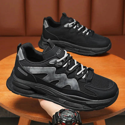 Fashion Warrior Chunky Black Sneakers Fashionwheel