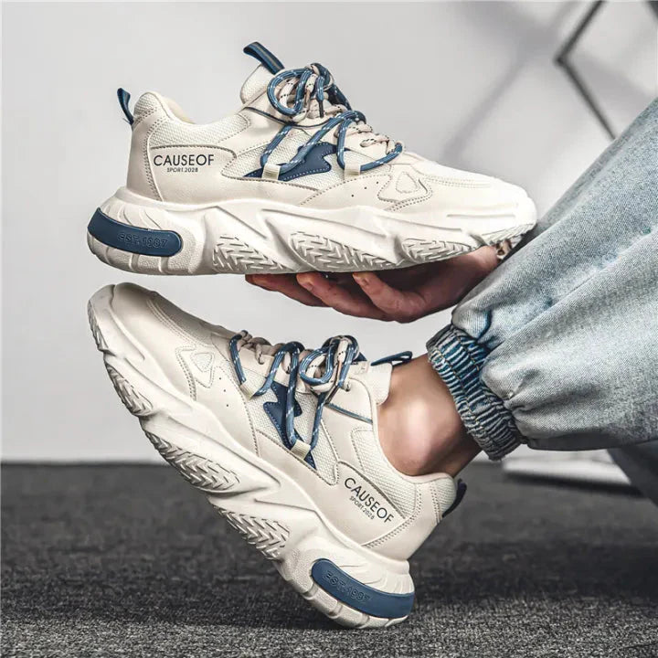 Fashion Low Cut Unisex White Strip Sneakers Fashionwheel