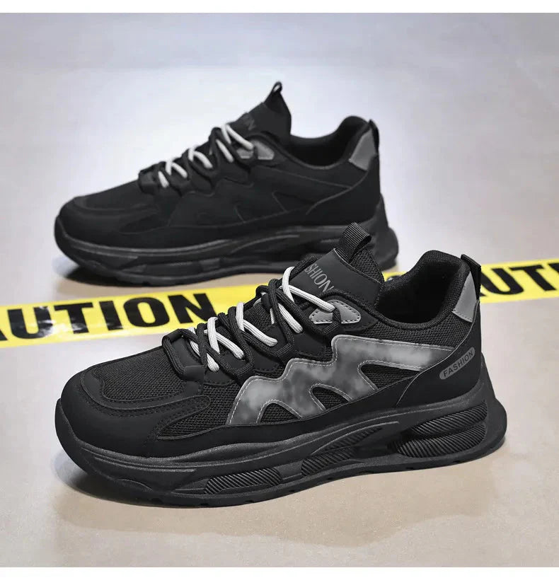 Fashion Warrior Chunky Black Sneakers Fashionwheel
