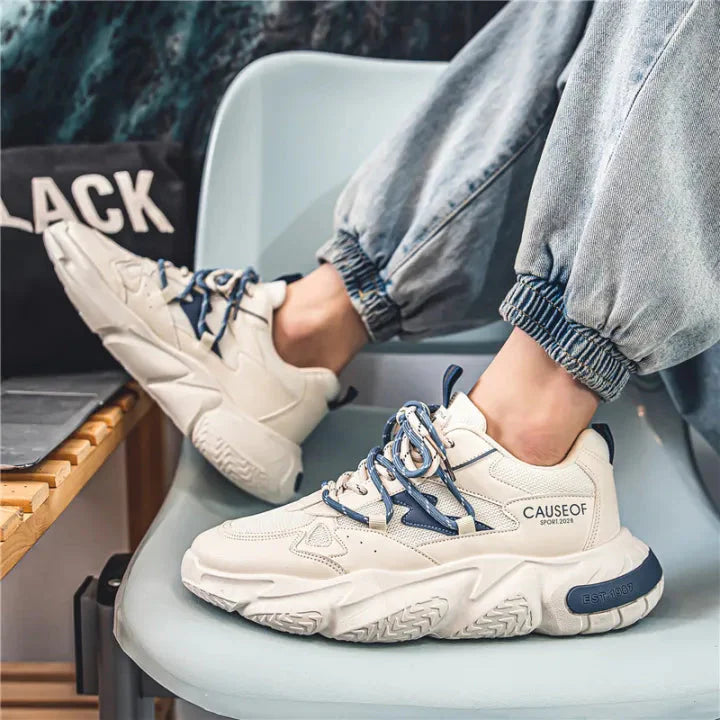 Fashion Low Cut Unisex White Strip Sneakers Fashionwheel