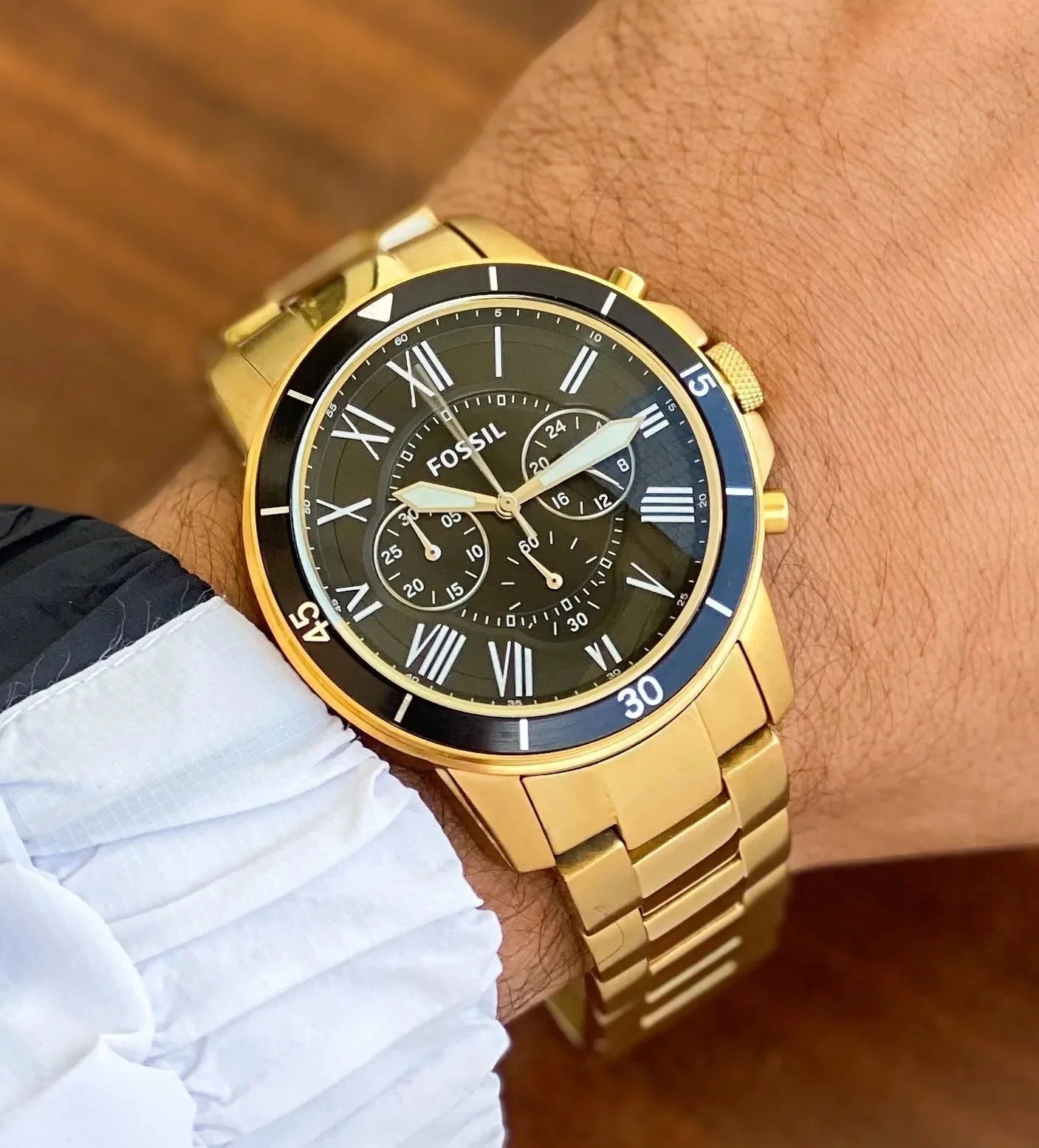 Fossil Quartz Golden Watch Fashionwheel