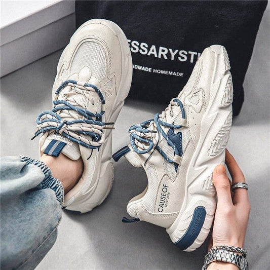 Fashion Low Cut Unisex White Strip Sneakers Fashionwheel