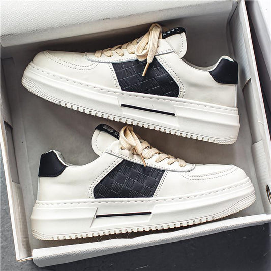 Men’s Low Skateboard Black Casual Sneakers – Street Style & Comfort