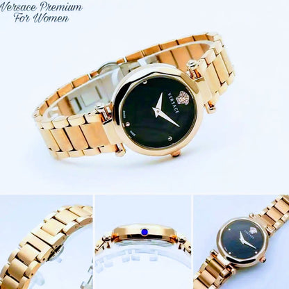 Versace Crystal Stainless Steel Classic Women Watch Fashionwheel