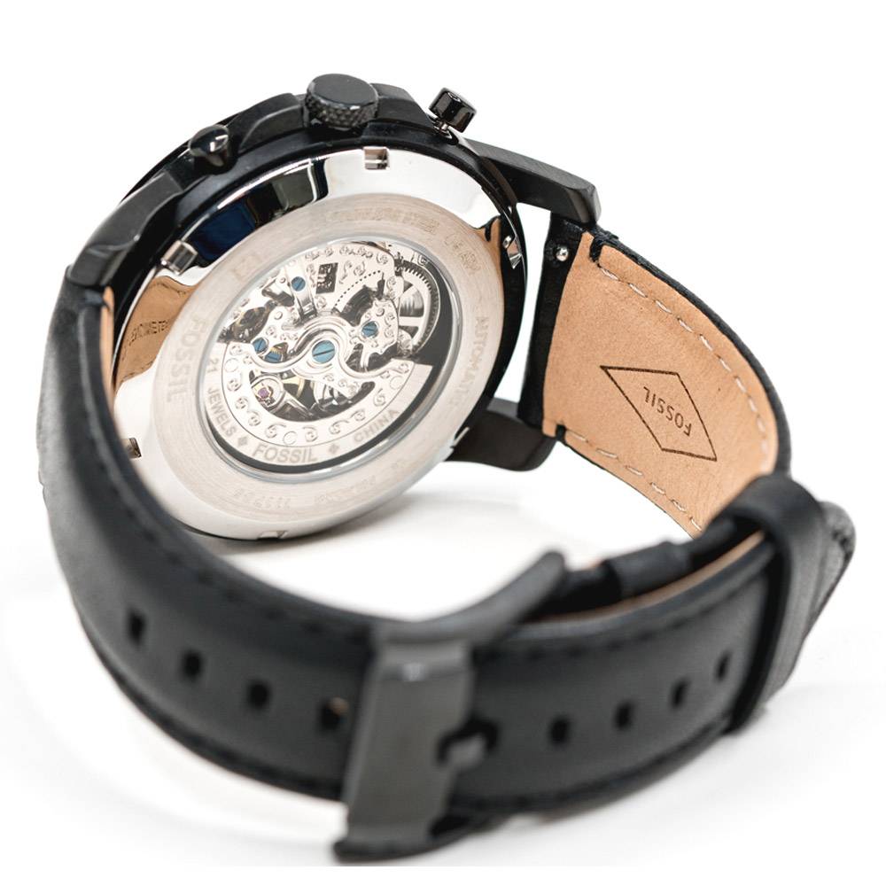 Fossil Grant Automatic Leather  Watch Fashionwheel